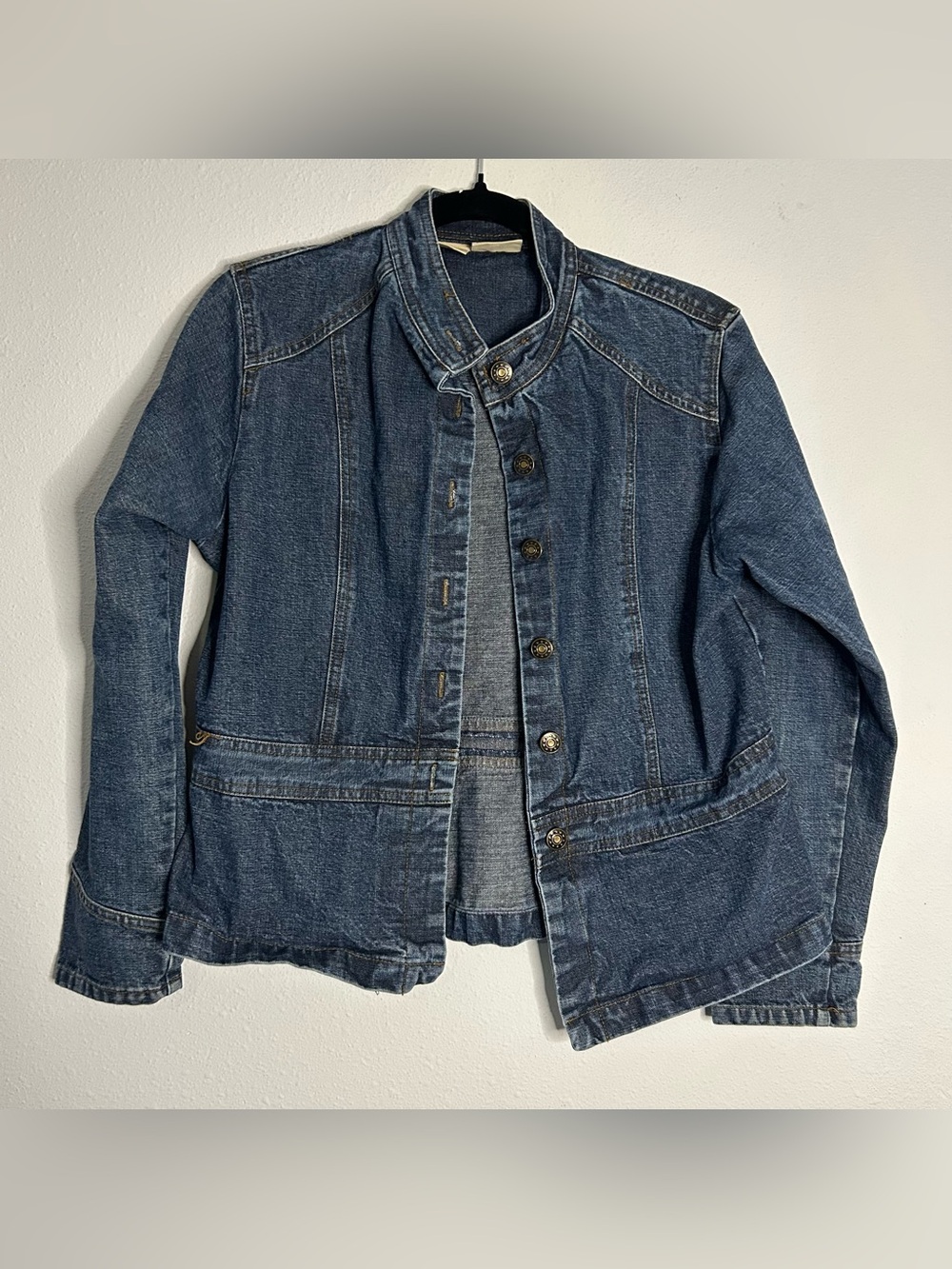 St. John's Bay Dark Blue Denim Jacket for Women